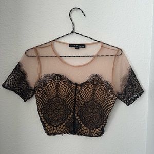 For Love & Lemons Antigua crop top